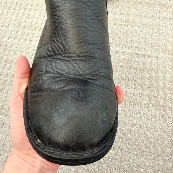 Born Pebbled Leather Riding Boots - Black, Size 7 - Picture 4 of 8